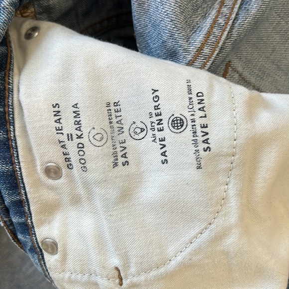 J crew point sur denim size 31 button fly distressed slouchy boyfriend style - Picture 11 of 12